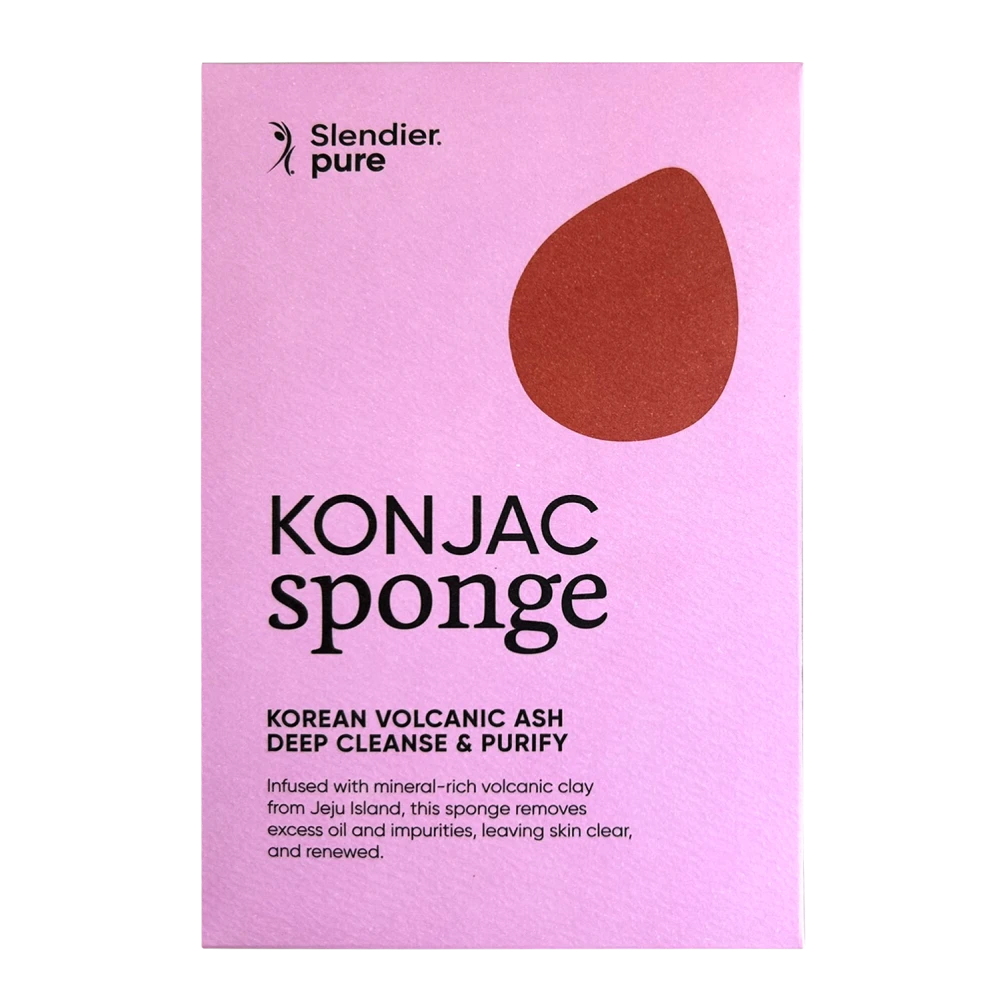 Slendier Pure Konjak-Schwamm - Koreanische Vulkanasche